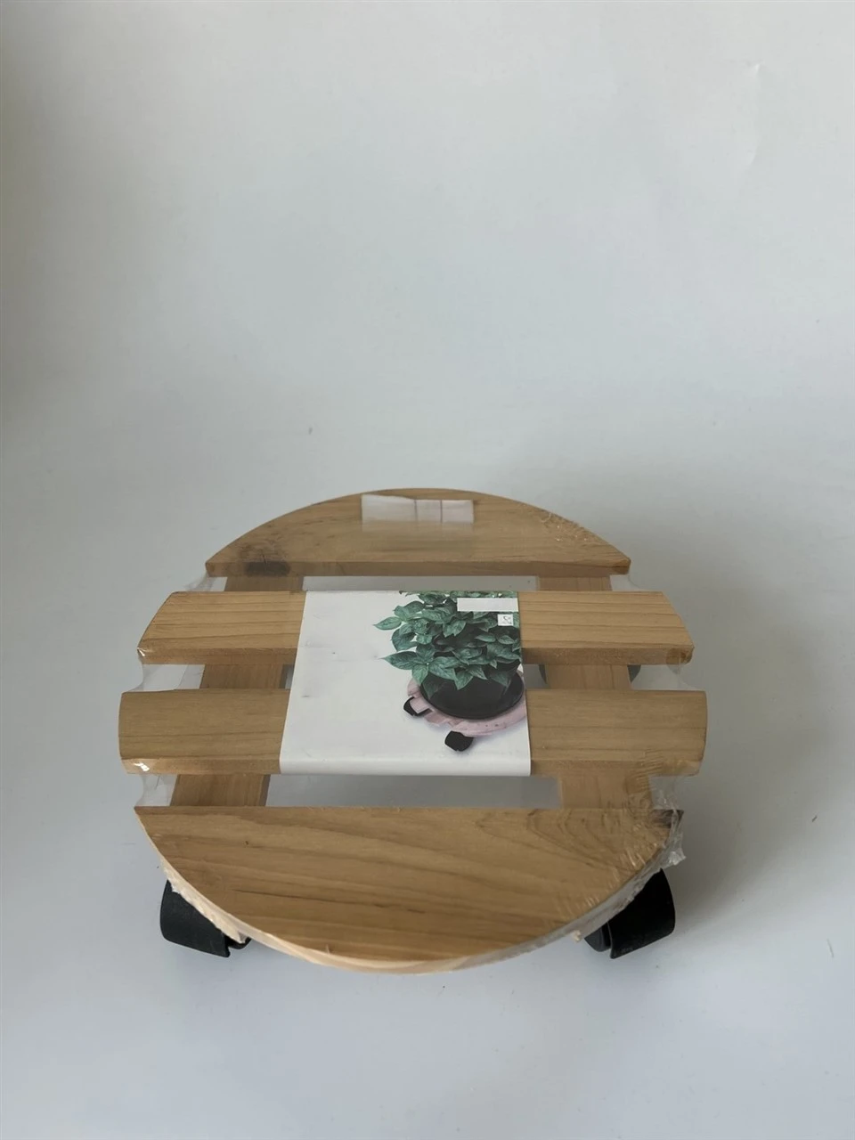 Wooden Moving Flowerpot Support